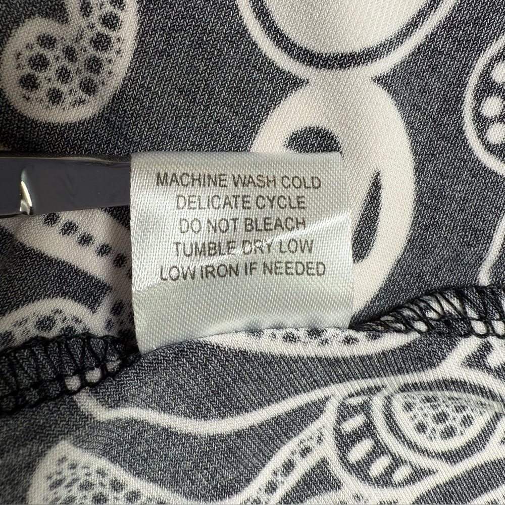 NWT Nina Leonard Miracle Matte Jersey Maxi-dress Sz Small Floral Scroll - Picture 12 of 12